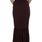 Dolce & Gabbana Elegant Bordeaux Sheath Dress