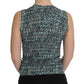 Dolce & Gabbana Elegant Blue Wool Vest Pullover Top