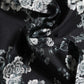 Dolce & Gabbana Black Floral Silk Square Foulard Scarf