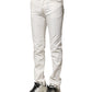 Dolce & Gabbana White Cotton Skinny Men Denim Jeans