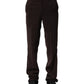 BENCIVENGA Dark Brown Mid Waist Dress Formal Pants