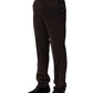 BENCIVENGA Dark Brown Mid Waist Dress Formal Pants