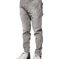 Balmain Light Gray Washed Skinny Fit Men Denim Jeans