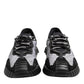 Dolce & Gabbana Black Logo Lace Up Low Top NS1 Sneakers Shoes