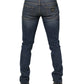 Dolce & Gabbana Blue Washed Skinny Logo Plaque Men Denim Jeans
