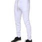 Dolce & Gabbana White Cotton Drawstring Jogger Pants