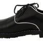 Dolce & Gabbana Elegant Black Leather Derby Dress Shoes