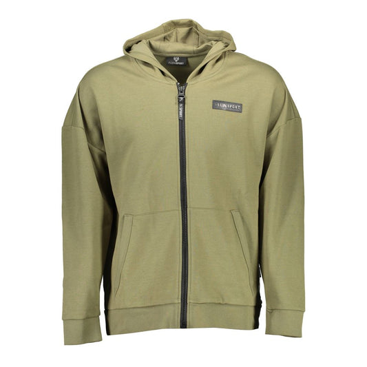 Plein Sport Green Cotton Sweater