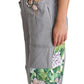 Dolce & Gabbana Exquisite Floral Embellished Denim Overalls