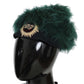 Dolce & Gabbana Elegant Emerald Cashmere Cloche Cap