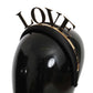 Dolce & Gabbana Elegant Black Gold Love Diadem Tiara