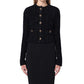 Balenciaga Crop Bouclé Cardigan