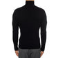 Balenciaga Cashmere Blend Rib Knit Turtleneck