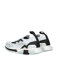 Dolce & Gabbana White Fabric Athletic Sneakers