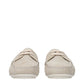 Prada Gray Leather Slip-On Loafers