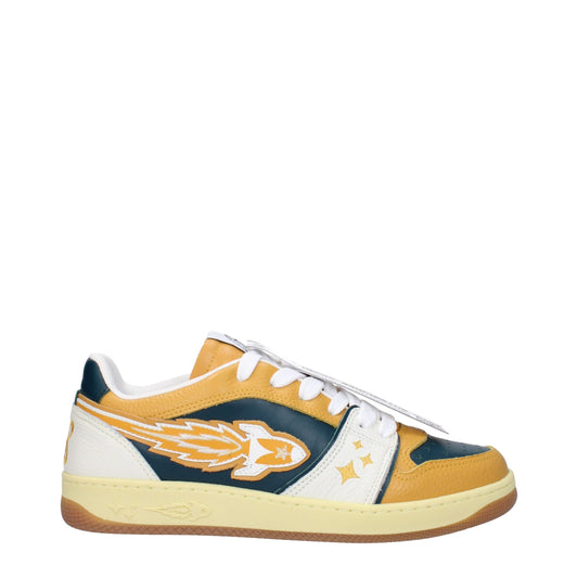 Enterprise Japan Green Leather Low Tops