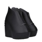 Givenchy Black Cotton Wedges Sandals