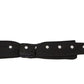 Dolce & Gabbana Black 100% Silk Polka Dot Adjustable Neck Bow Tie