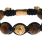 Nialaya Chic Multicolor CZ & Tigers Eye Bracelet