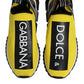 Dolce & Gabbana Yellow Logo Low Top Sorrento Sneakers Shoes