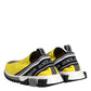 Dolce & Gabbana Yellow Logo Low Top Sorrento Sneakers Shoes