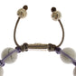 Nialaya Elegant Silver Purple CZ & Howlite Bracelet