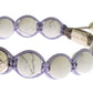 Nialaya Elegant Silver Purple CZ & Howlite Bracelet