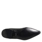 Dolce & Gabbana Black Exotic Leather Lace Up Derby Shoes