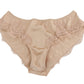 Dolce & Gabbana Elegant Beige Floral Silk Lingerie Set