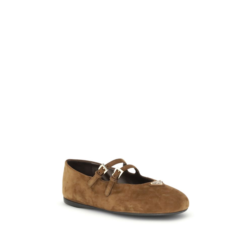 Prada Suede Ballerinas