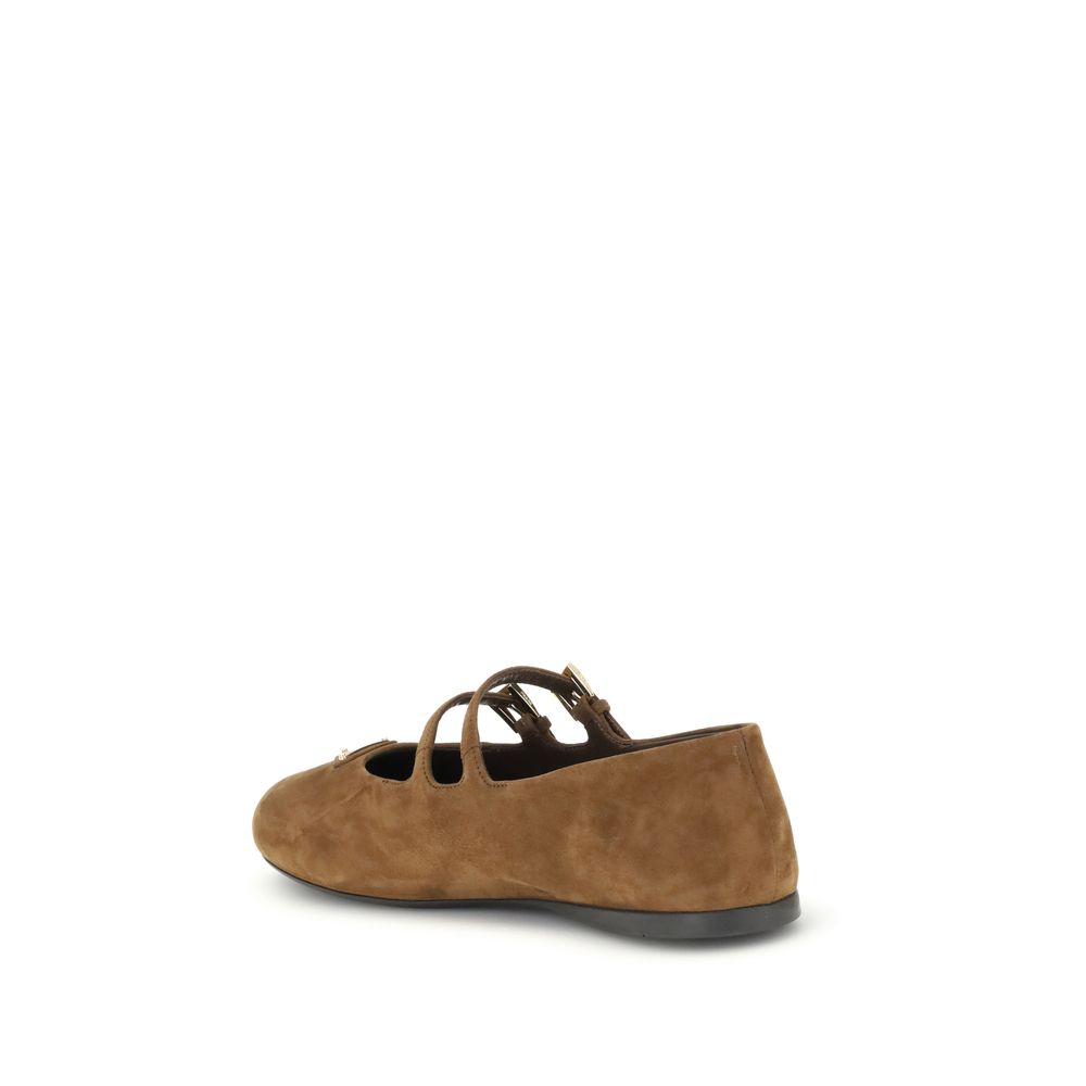 Prada Suede Ballerinas