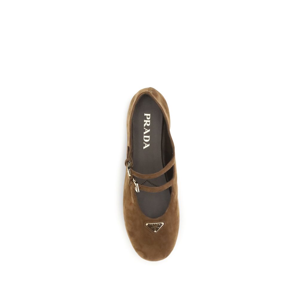 Prada Suede Ballerinas