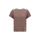 Brunello Cucinelli cashmere glitter T-shirt