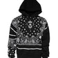 Dolce & Gabbana Black Bandana Hooded Men Sweatshirt Sweater
