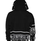 Dolce & Gabbana Black Bandana Hooded Men Sweatshirt Sweater