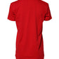 Dolce & Gabbana Red Cotton Short Sleeves Crew Neck Top T-shirt