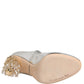 Dolce & Gabbana Silver Chandelier Sculpted Heel Mary Jane Pump Shoes