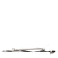 Dolce & Gabbana Silver Brass Crystal Spilla Serpente Mens Brooch Pin