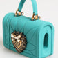 Dolce & Gabbana Turquoise Silicone Devotion Heart Cover Bag Airpods Case