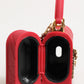 Dolce & Gabbana Red Silicone Devotion Heart Cover Bag Women Airpods Case