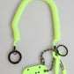 Dolce & Gabbana Green Springy Key Holder DG Logo Men's Keychain Keyring
