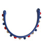 Dolce & Gabbana Blue Embellished Leather Bag Handle Women Shoulder Strap