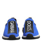 Dolce & Gabbana Blue Logo Low Top Sorrento Sneakers Shoes