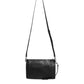Dolce & Gabbana Black Palmellato Leather Logo Plaque Shoulder Borse Bag