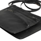 Dolce & Gabbana Black Palmellato Leather Logo Plaque Shoulder Borse Bag