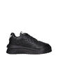 Versace Black Leather Chunky Sneakers