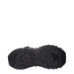 Versace Black Leather Athletic Sneakers