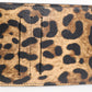 Dolce & Gabbana Leopard Print Leather Embossed Lanyard Card Holder Wallet
