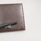 Dolce & Gabbana Brown Leather DG Logo Engrave Bifold Card Holder Wallet