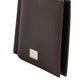 Dolce & Gabbana Brown Leather DG Logo Engrave Bifold Card Holder Wallet